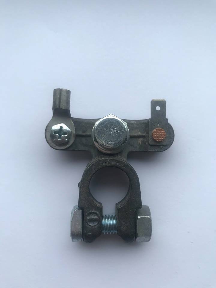 GRISONI bateriová svorka, 15,9 mm(-), cín, přídavný kabel