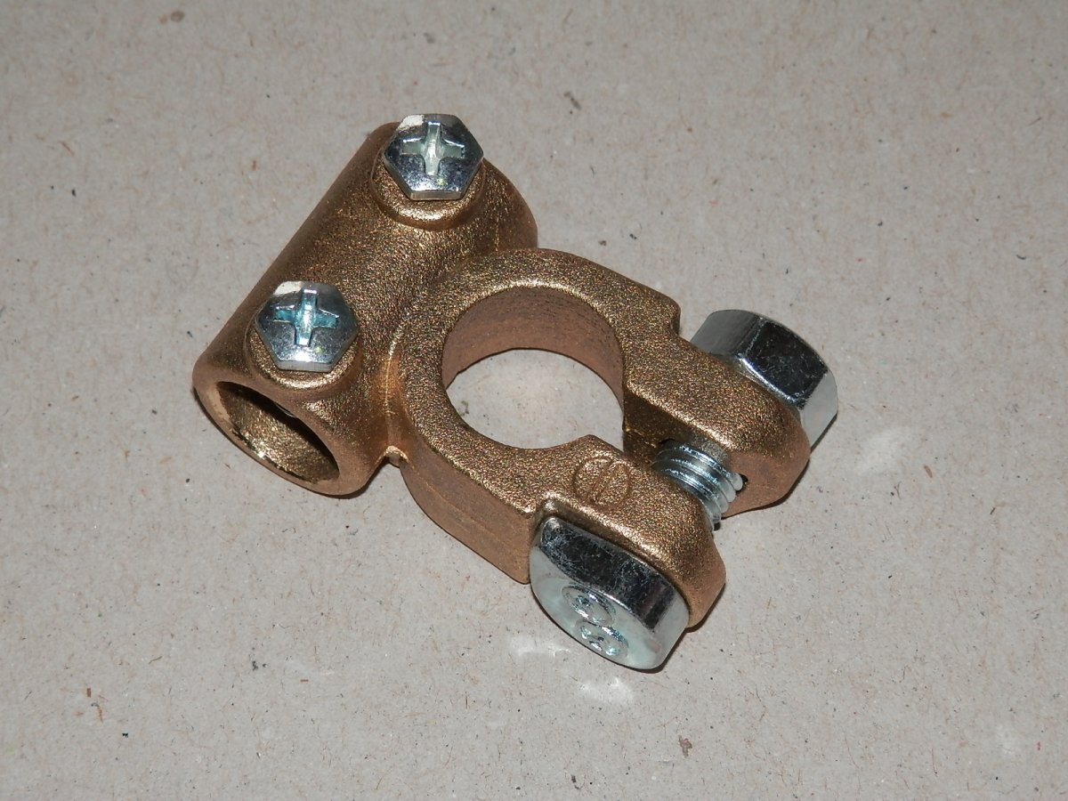 GRISONI bateriová svorka, 15,9 mm(-), upevňovací šrouby, kabel 16-35mm