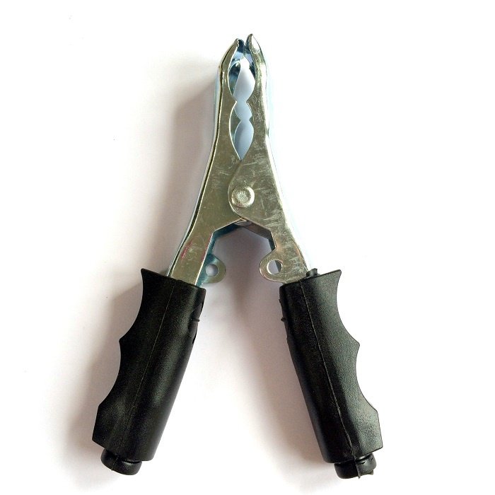 Bateriové kleště 60A (-), černé