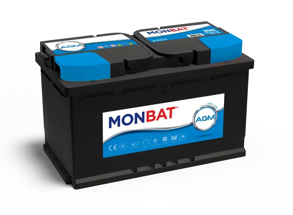 Autobaterie Monbat Start&Stop AGM 80Ah 12V