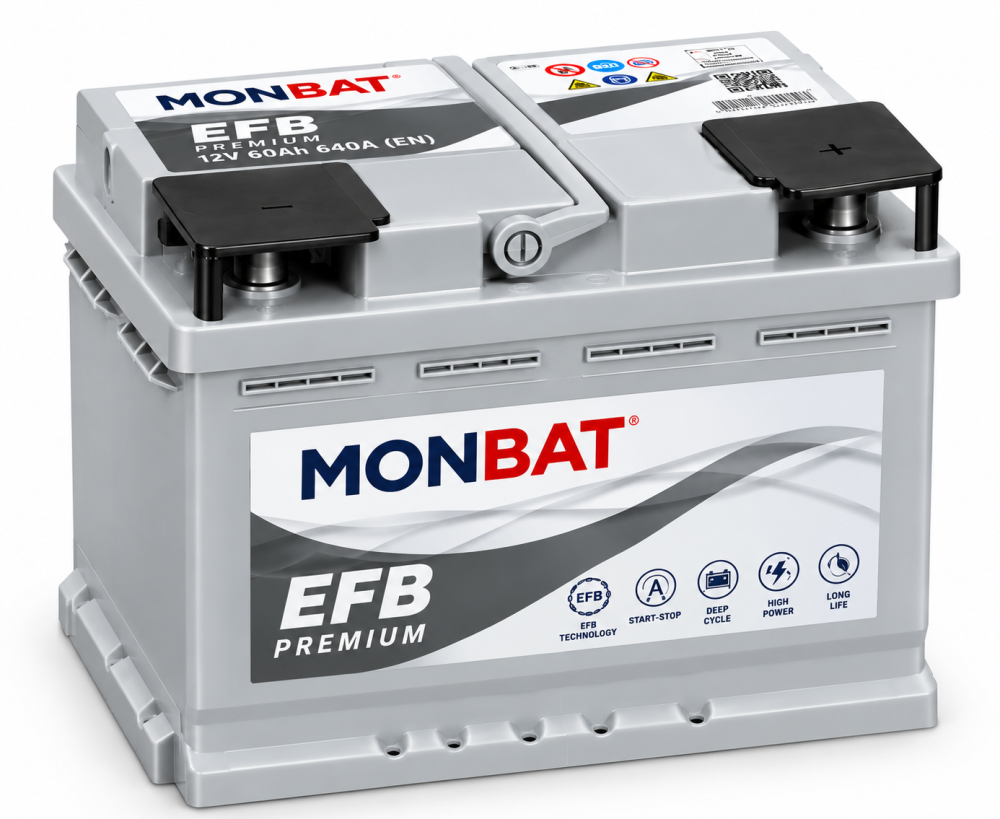 Autobaterie Start&Stop Monbat EFB 60Ah 12V