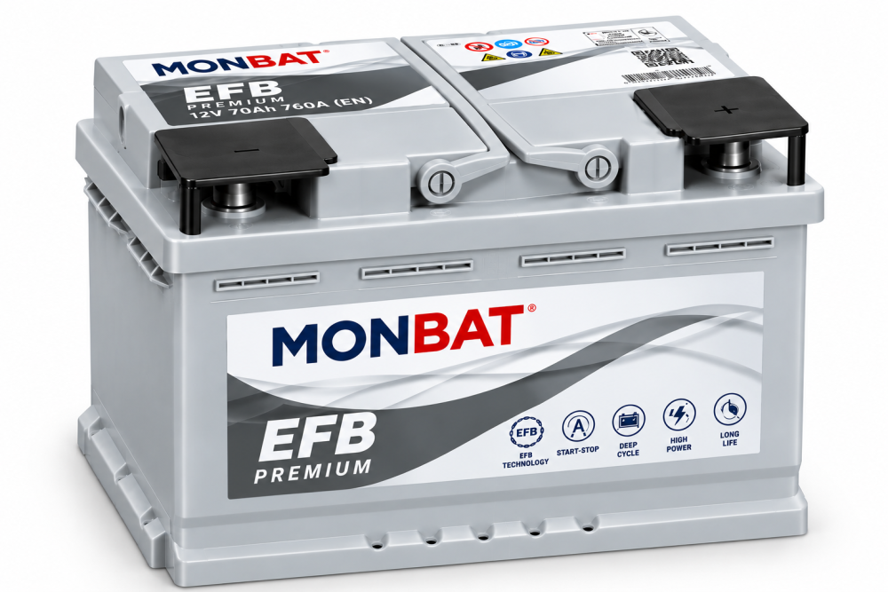 Autobaterie Start&Stop Monbat EFB 70Ah 12V