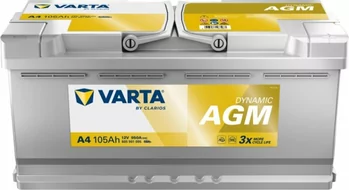 VARTA Silver dynamic AGM  START-STOP 105Ah 950A 12V / 605901