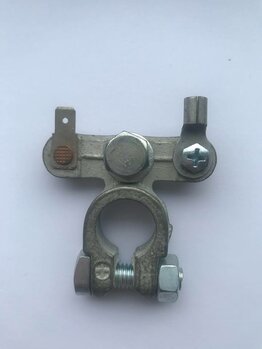 GRISONI bateriová svorka, 17,5 mm(+), cín, přídavný kabel